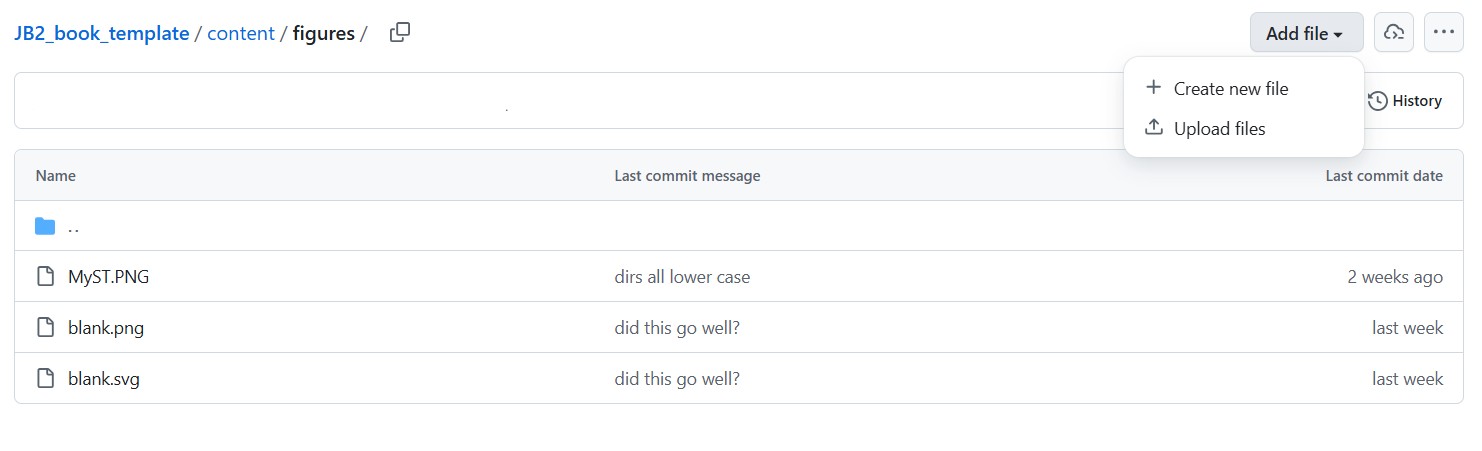 Add a file in the folder by choosing Upload files